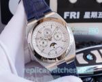 Swiss Replica Vacheron Constantin Overseas Blue Leather Watch